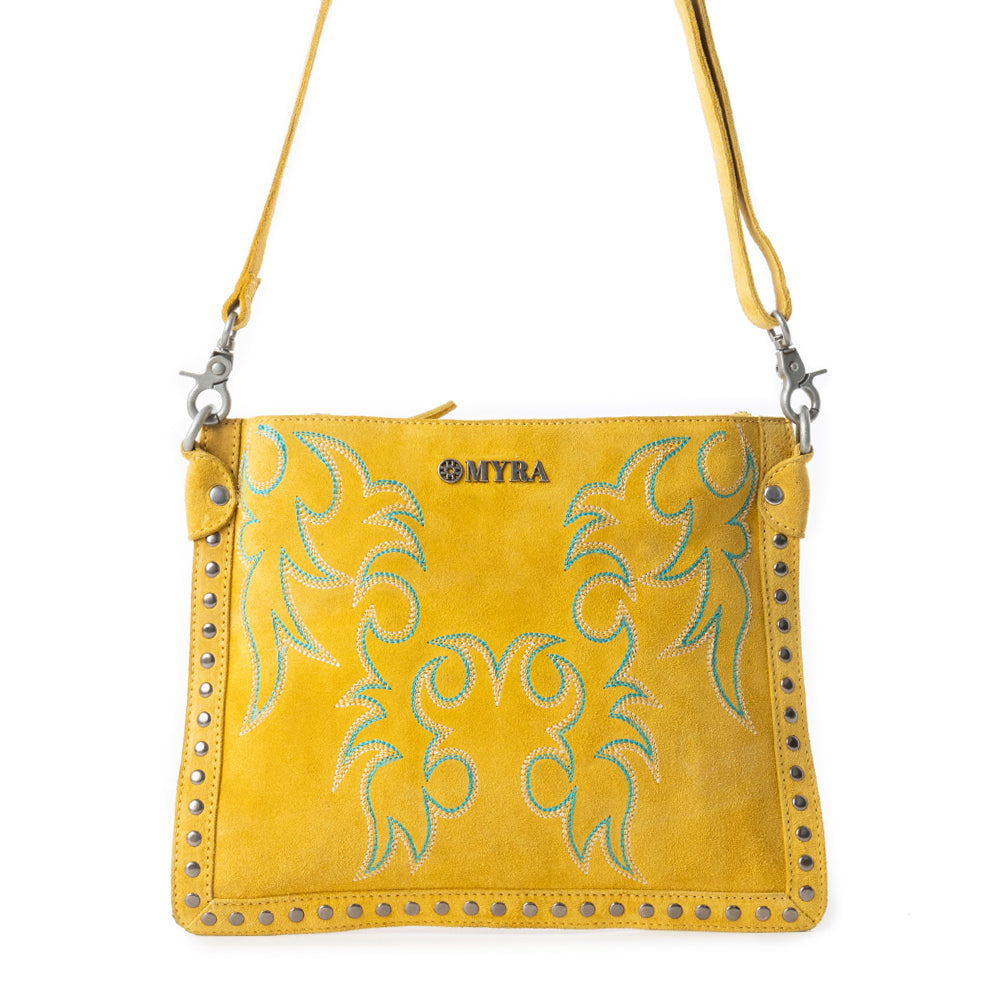 Texas Rose Western Embroidered Leather Bag Variant Combo