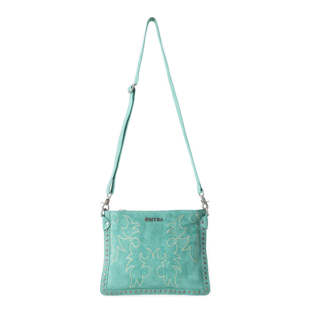 Texas Rose Western Embroidered Leather Bag Variant Combo