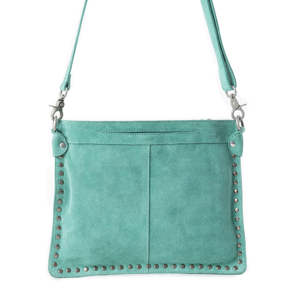 Texas Rose Western Embroidered Leather Bag Variant Combo