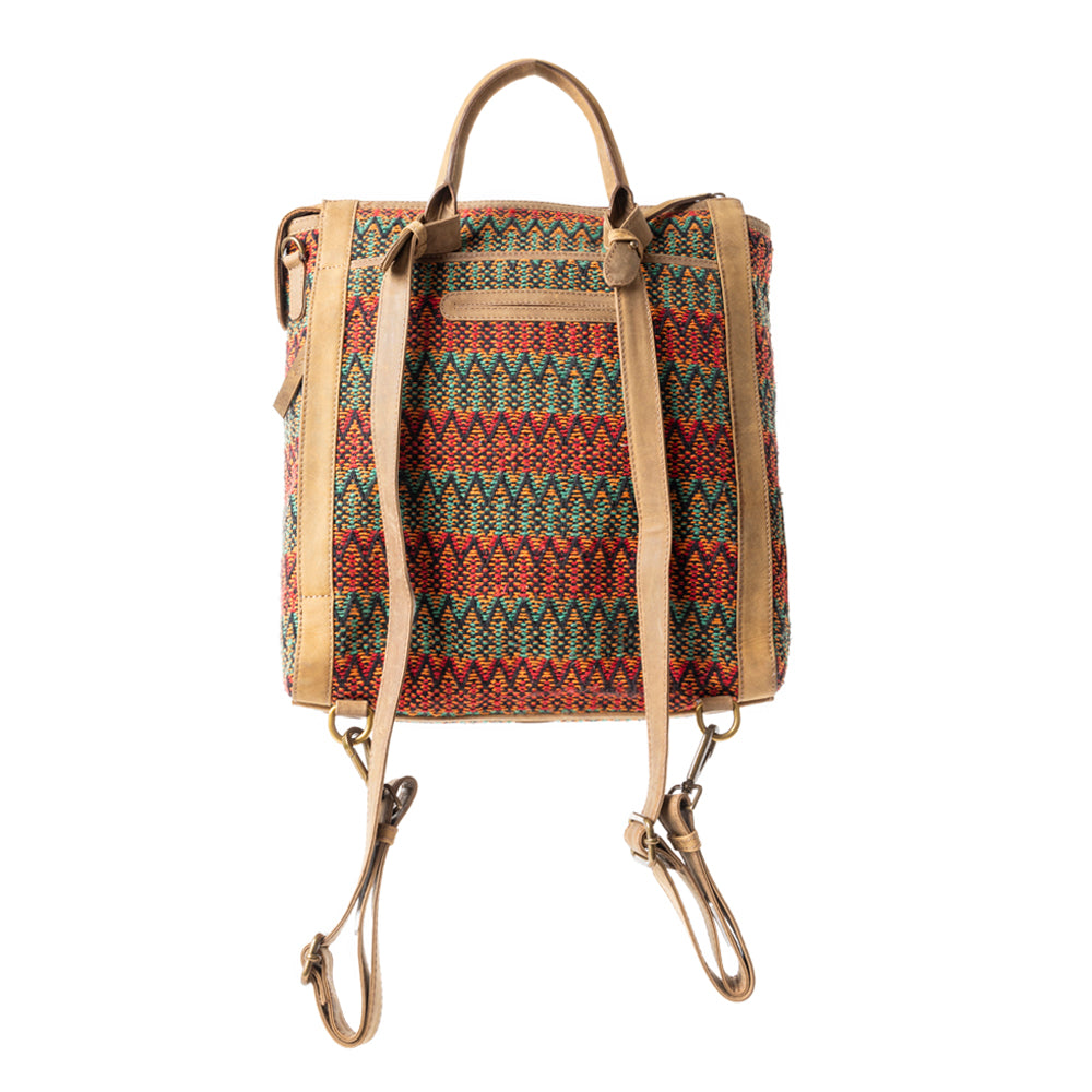 Terracotta Trails Rug Leather Backpack Variant Combo