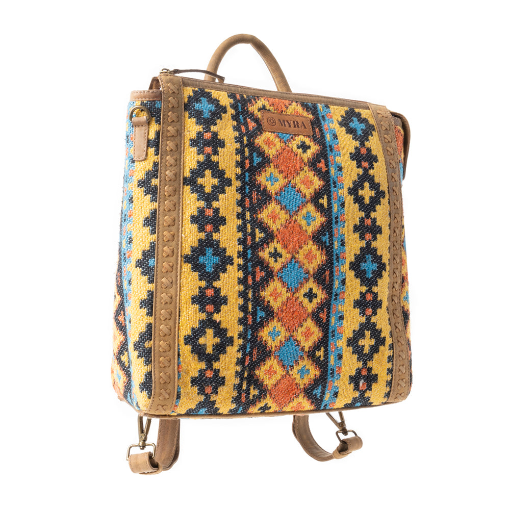 Terracotta Trails Rug Leather Backpack Variant Combo