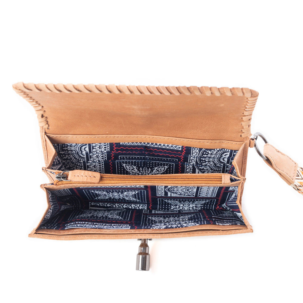 Sonora Sunset Western Woven Wallet in Desert Sage
