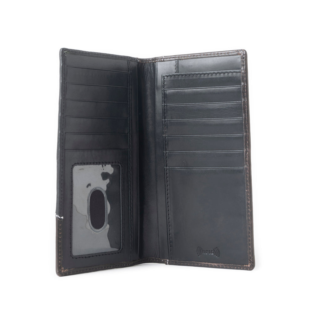 Blacksmith’s Mark Leather Wallet in Onyx Black