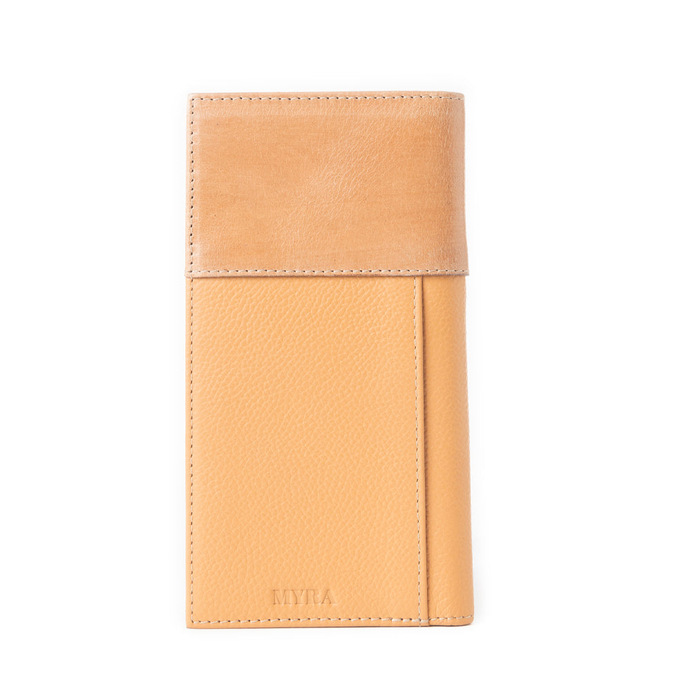 Silvermark Handtooled Leather Wallet in Golden Tan
