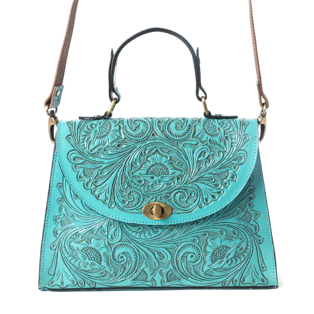 Savannah Scroll Handtooled Leather Bag Variant Combo