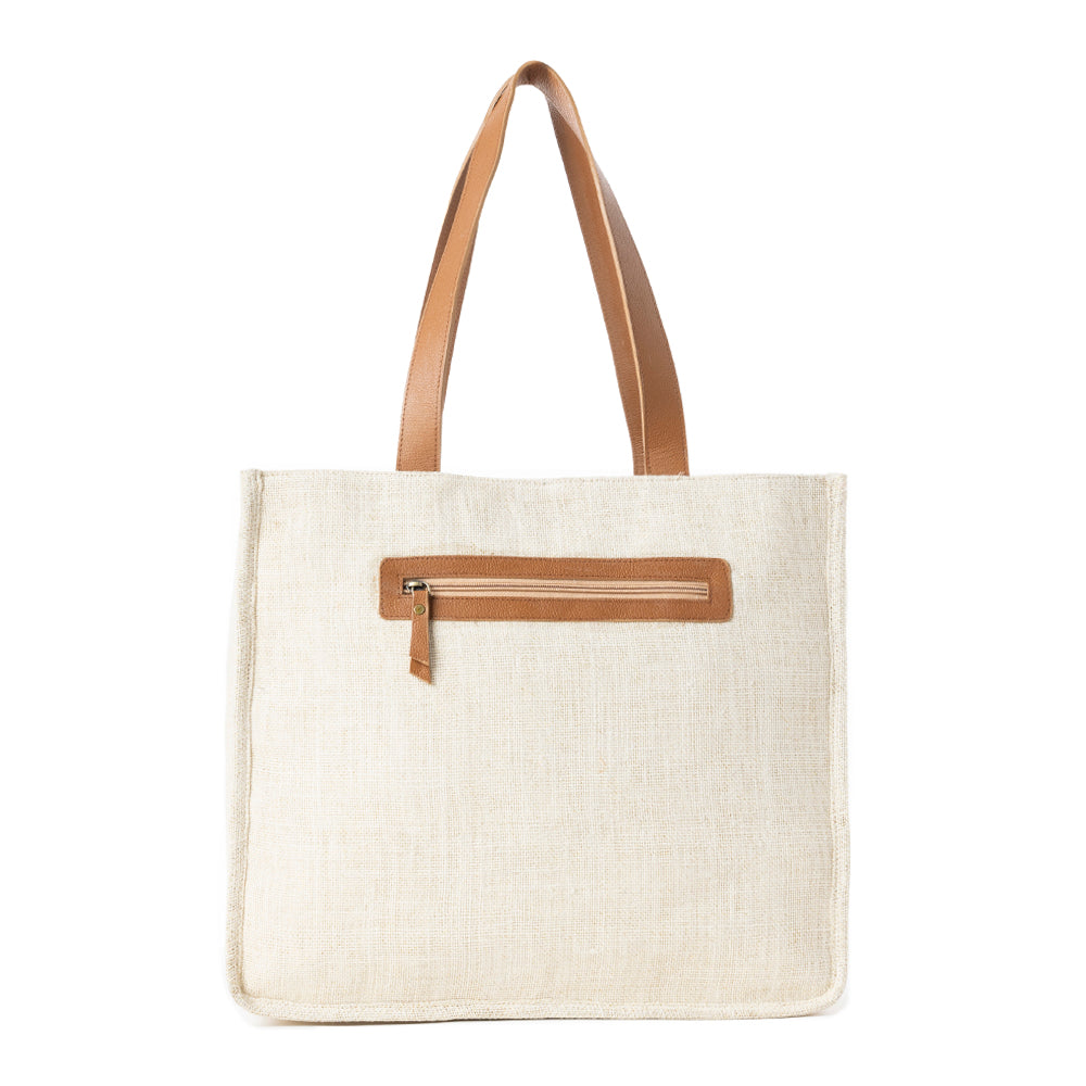 Rays on the Range Tote Bag in Dusty Caramel