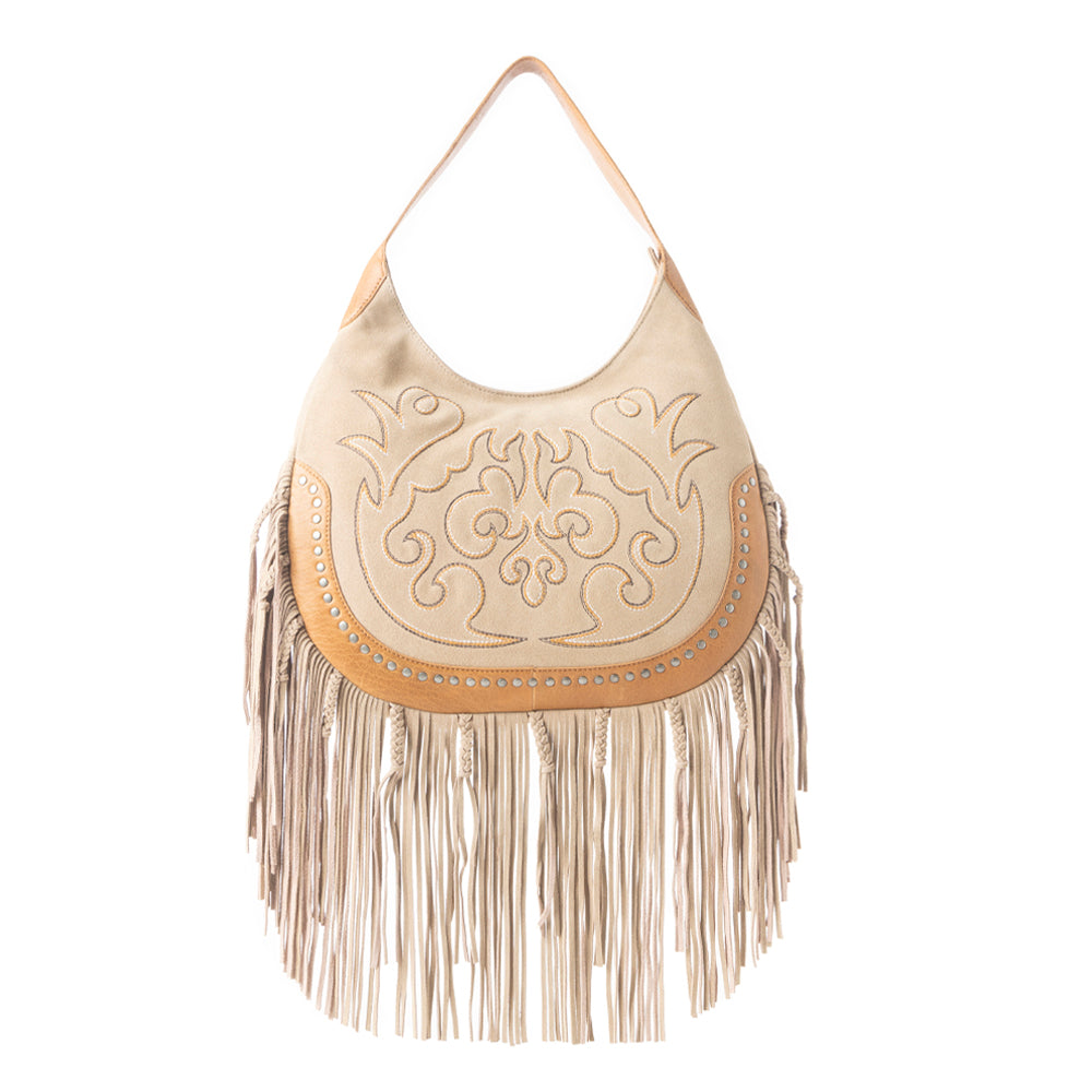 Sage Whisper Fringe Leather Bag Variant Combo