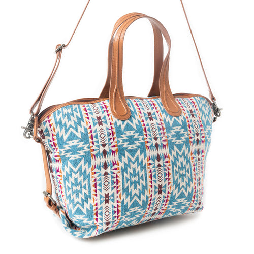 Aztec Breeze Weekender Bag in Cerulean Blue