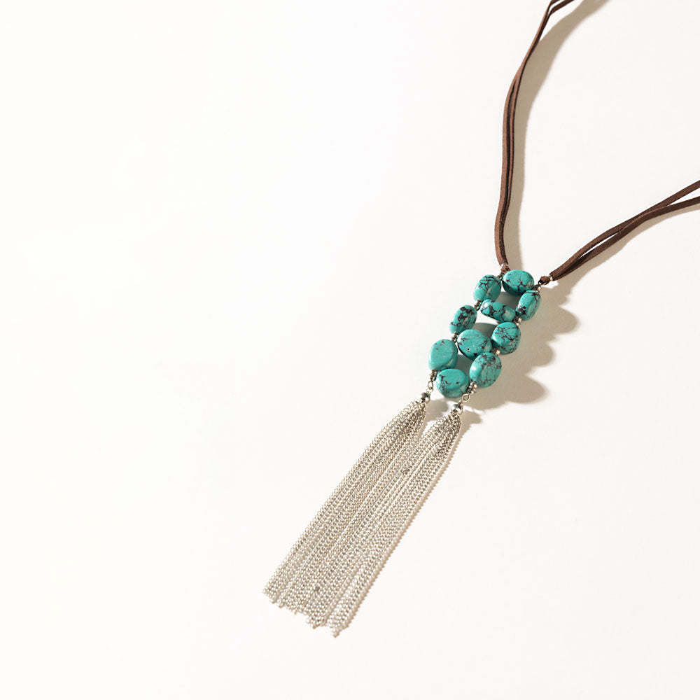 Desert Dancer Necklace in Silver Bloom