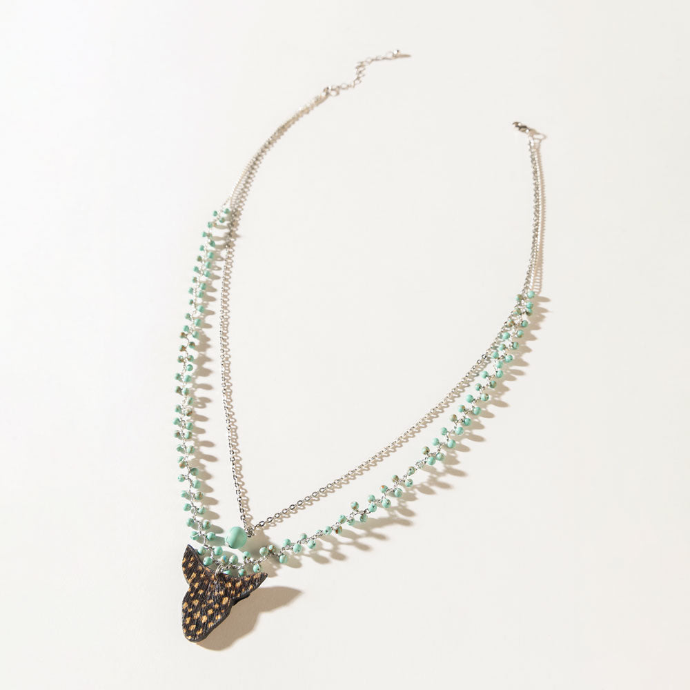Spirit of the Plains Necklace in Moon Silver