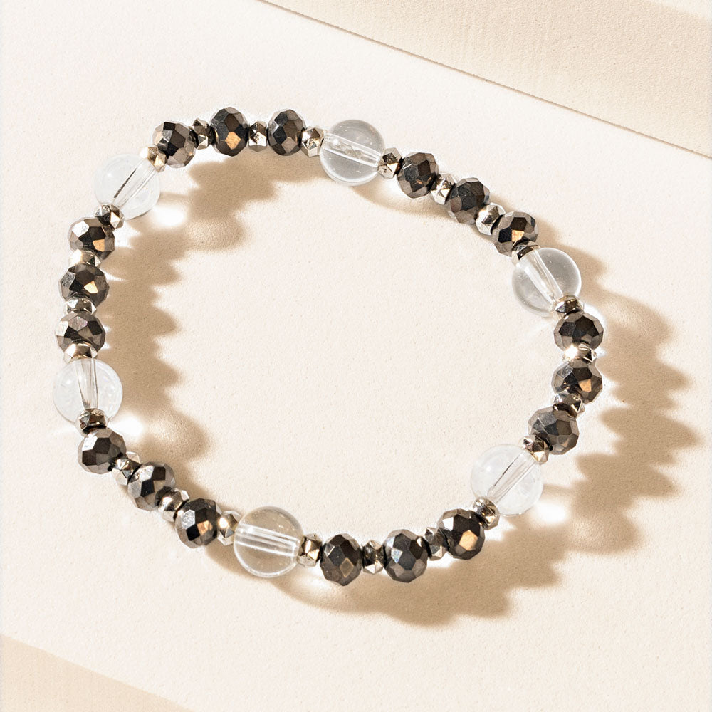Ashen Aura Bracelet in Frost Grey