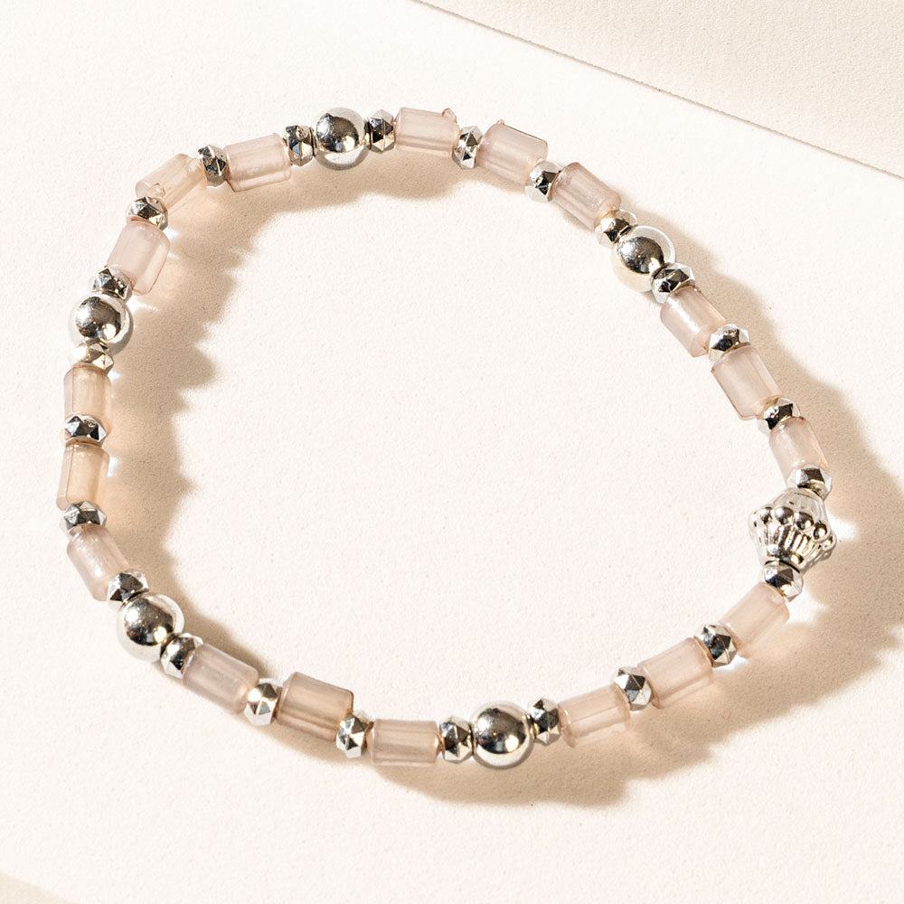 Ashen Aura Bracelet in Frost Grey