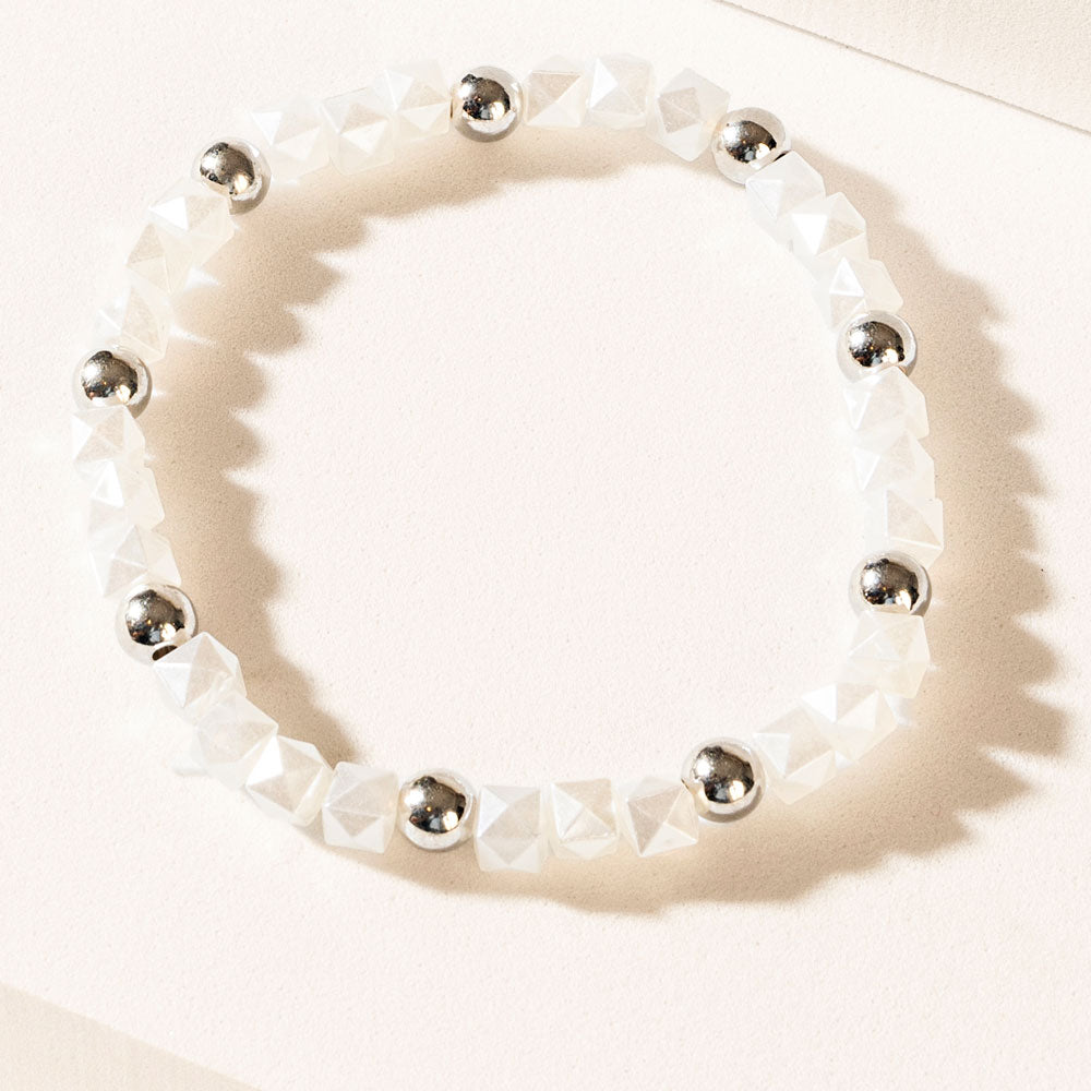 Ashen Aura Bracelet in Frost Grey