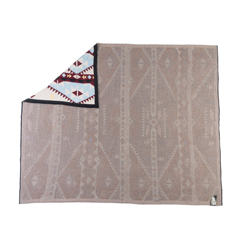 Santa Fe Sky Trails Cotton Throw in Cloud Blue