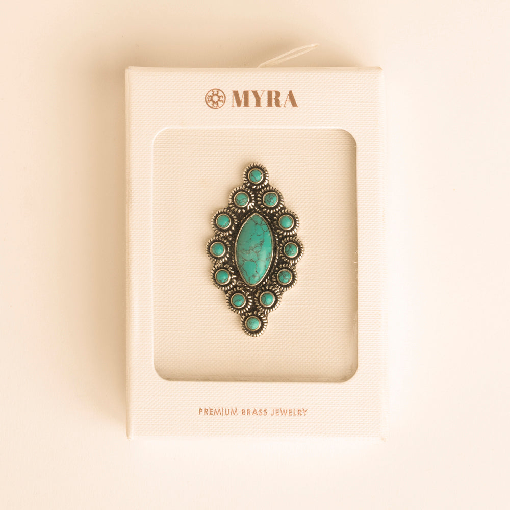 The Oathkeeper Ring in Forged Teal