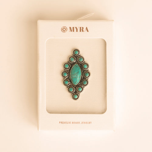 The Oathkeeper Ring in Forged Teal