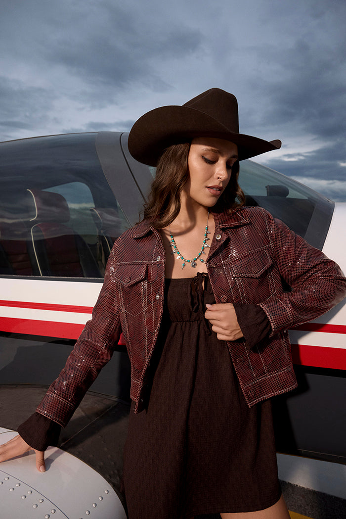 Feather Song Necklace in Nomad Blue