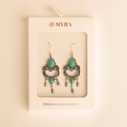 Featherchant Earrings in Spirit Teal