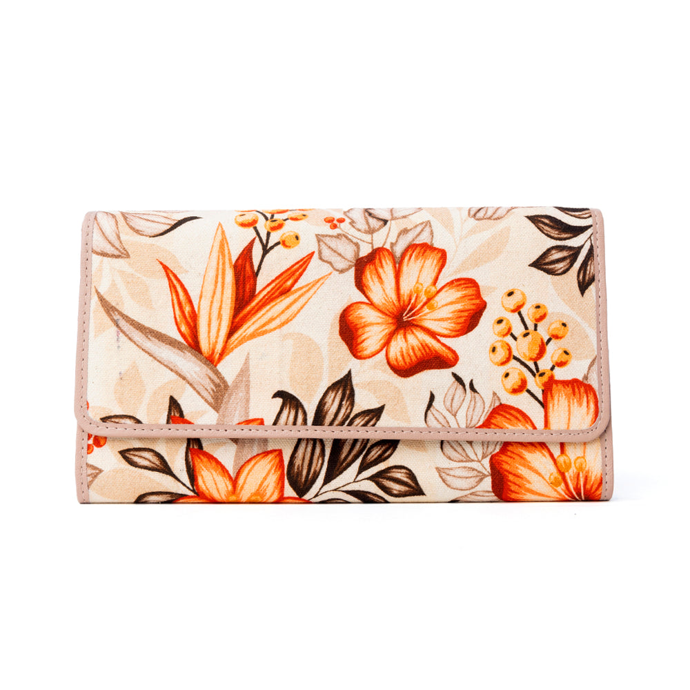 Amber Grove Woven Wallet in Golden Sienna