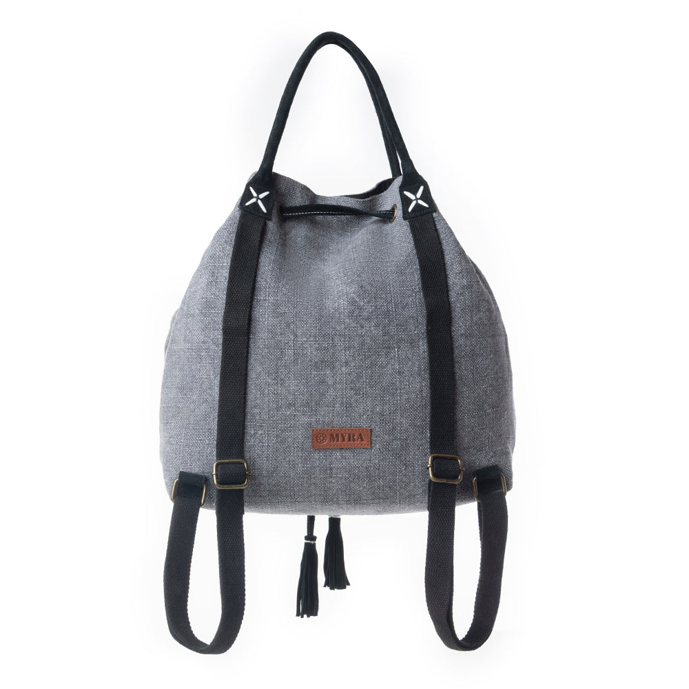 Myra Sel de Mer Bucket Backpack in Storm Grey