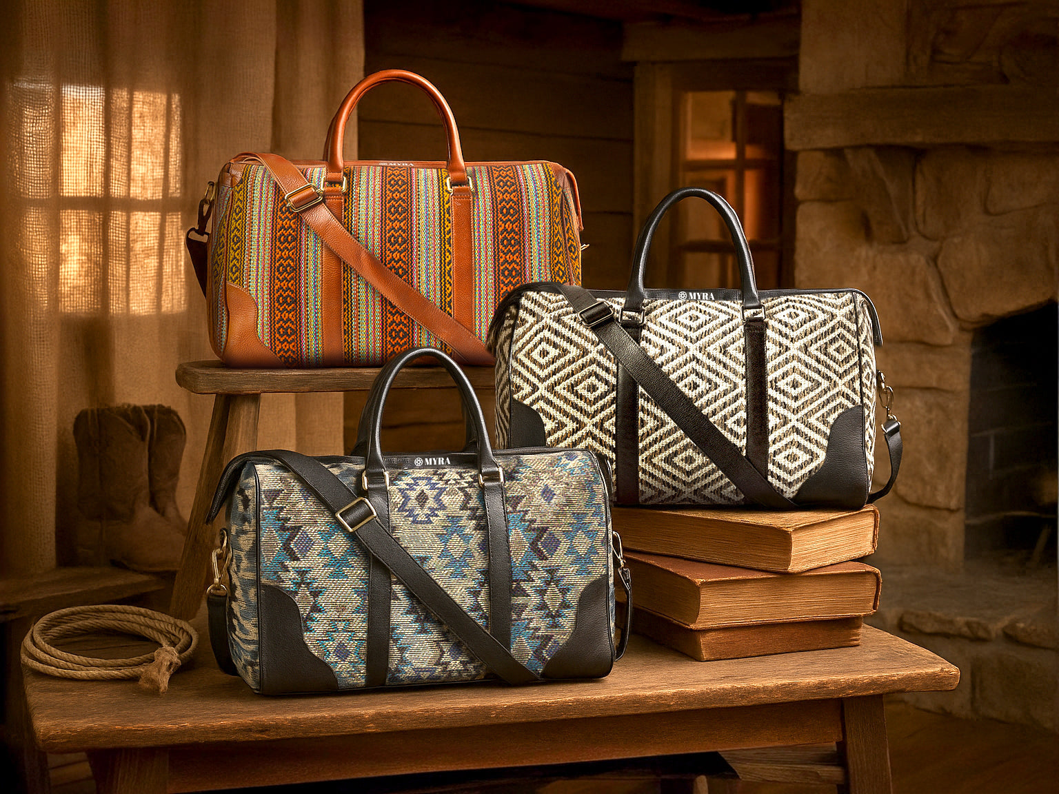 Stallion Way Duffel In Blue