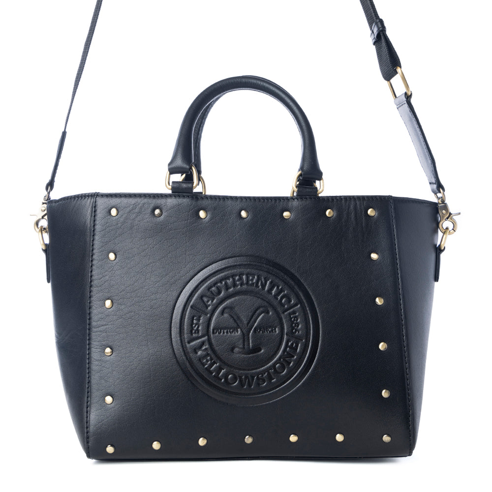 Yellowstone Valley Soul Studded & Embossed Tote Leather Bag Variant Combo