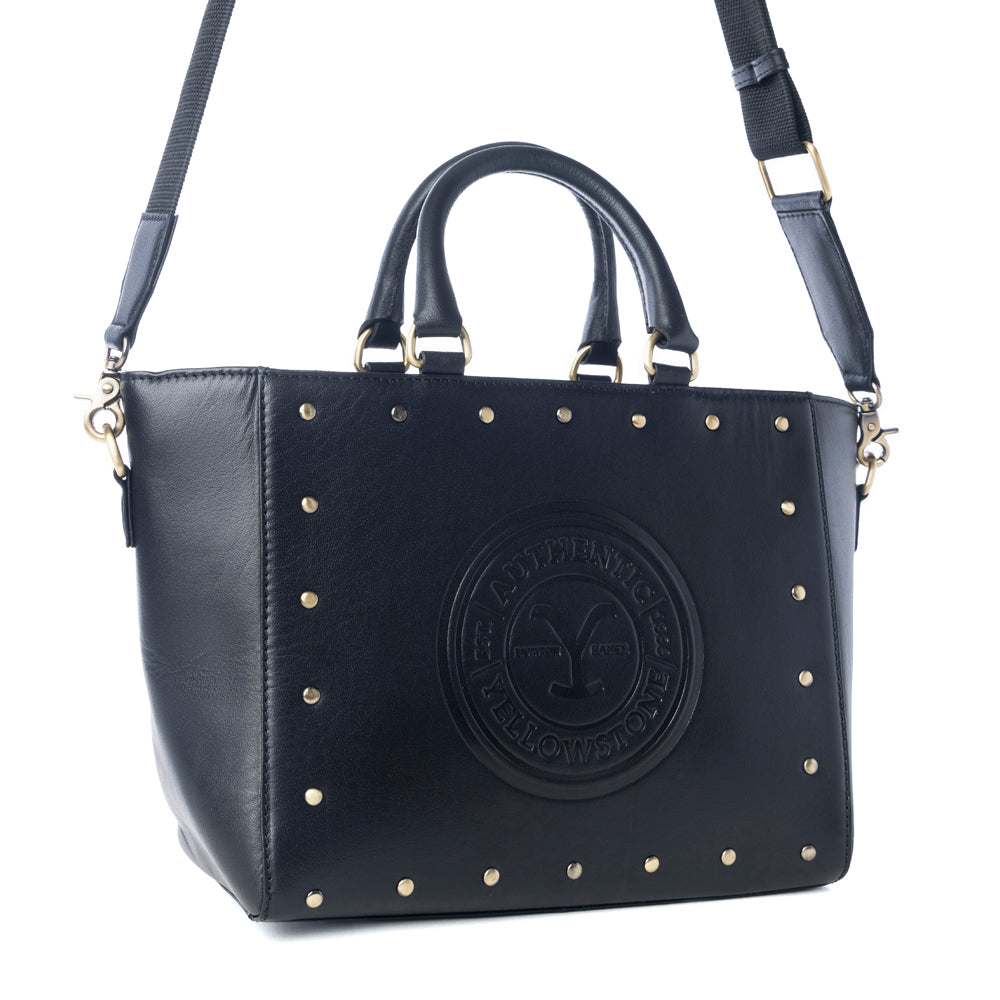 Yellowstone Valley Soul Studded & Embossed Tote Leather Bag Variant Combo