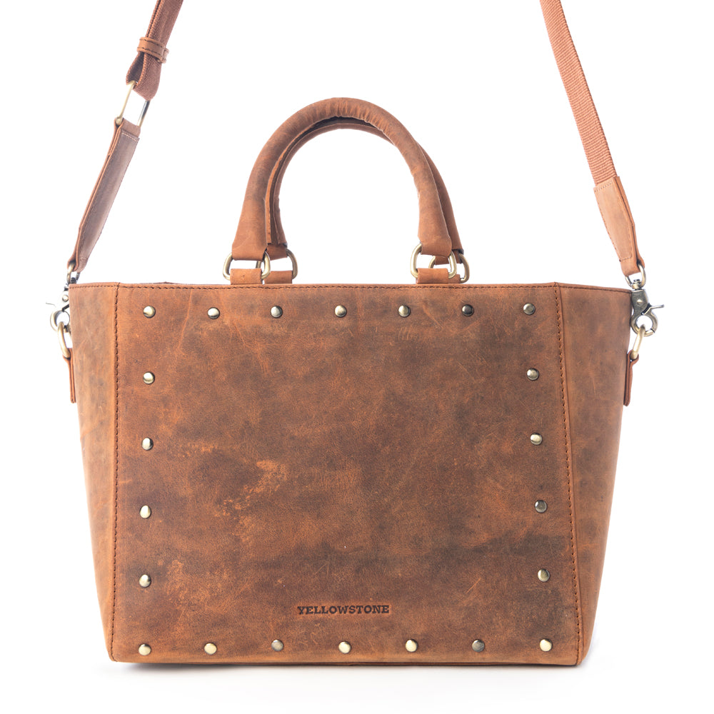 Yellowstone Valley Soul Studded & Embossed Tote Leather Bag Variant Combo