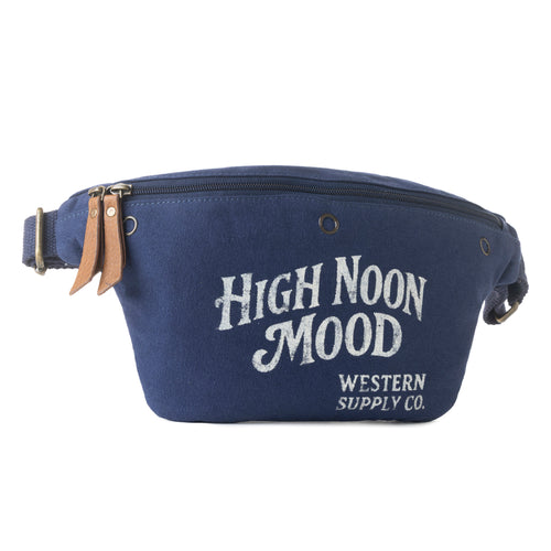 High Noon Fanny Pack for Women in navy with printed detail