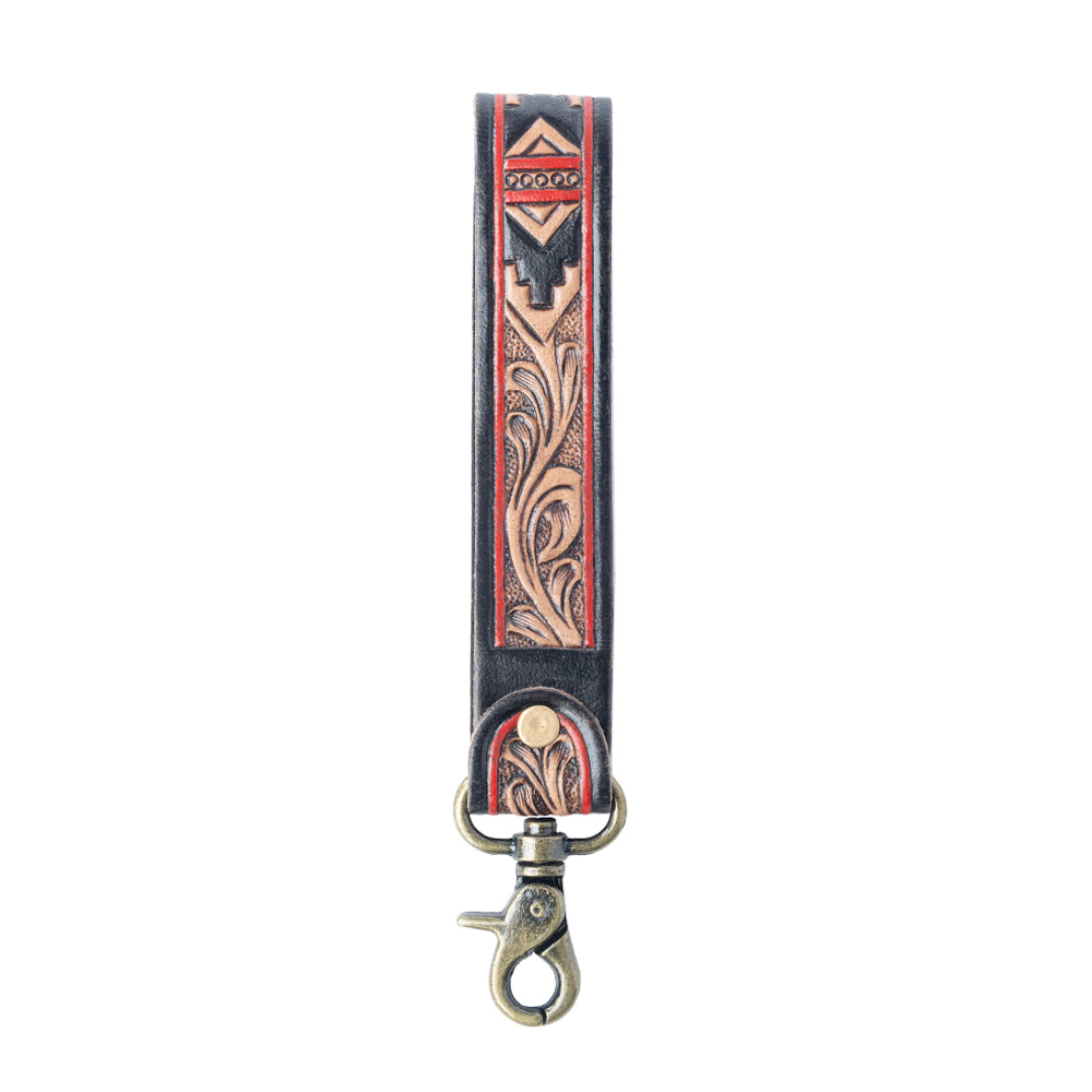 Spirit Stone Handtooled Leather Keyfob Variant Combo