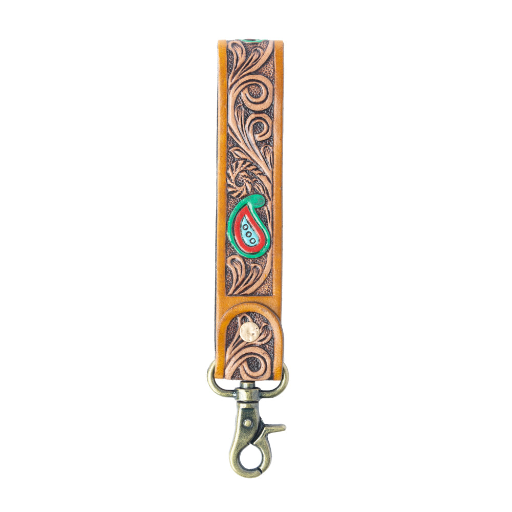 Spirit Stone Handtooled Leather Keyfob Variant Combo