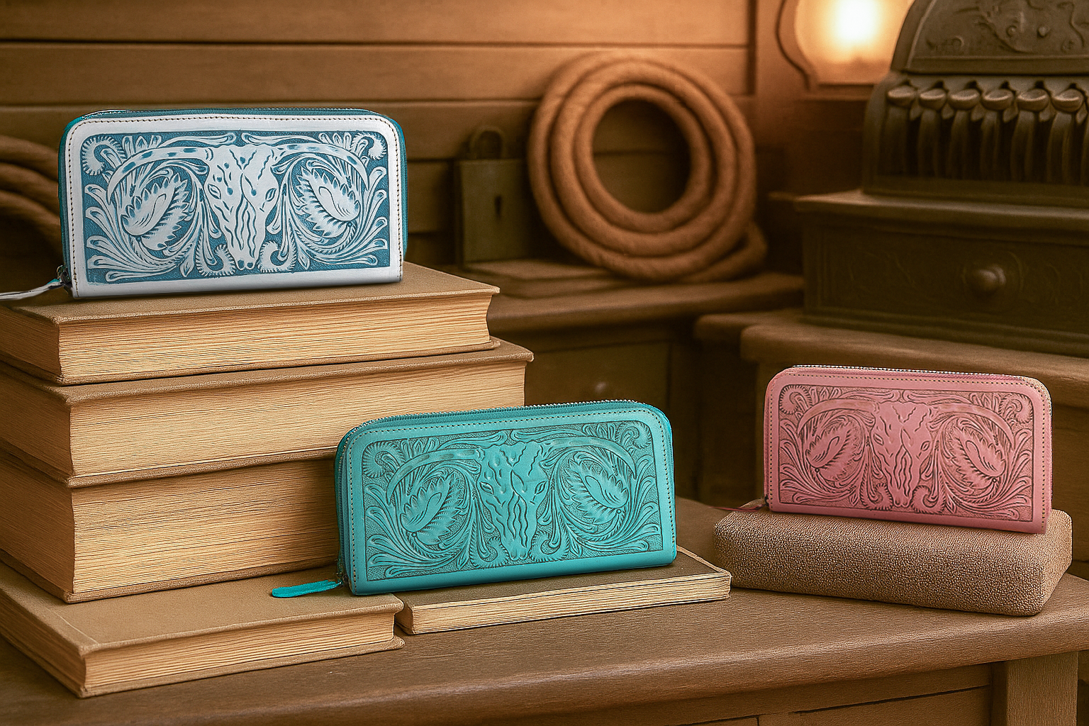 Steerhallow Canyon Wallet in Turquoise