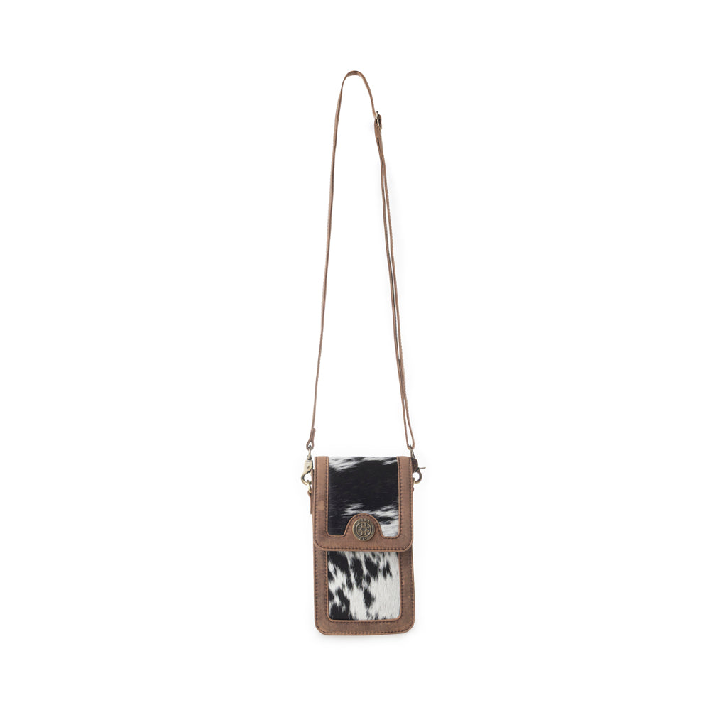 Myra Lasso Lane Hairon Leather Bag in Snowhide