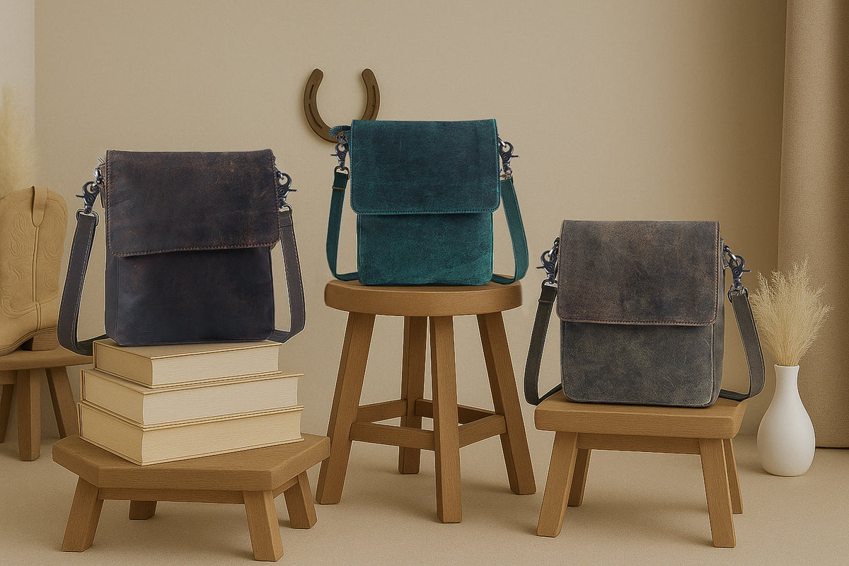 Mountain Heights Messenger Bag In Teal Green