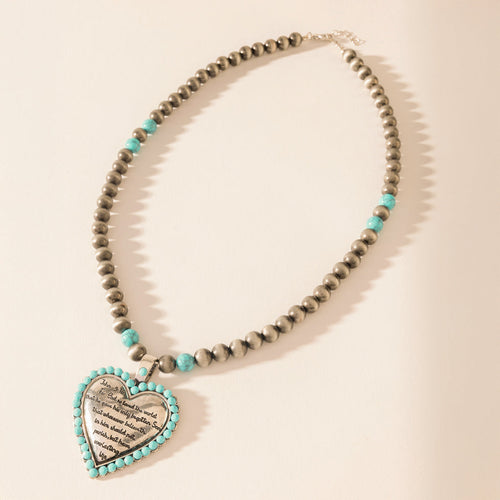 Heart of the Frontier Necklace in Storm Oasis