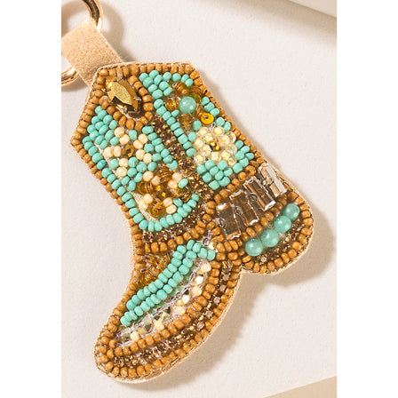 Saddle Song Boot Keychain in Desert Pearl