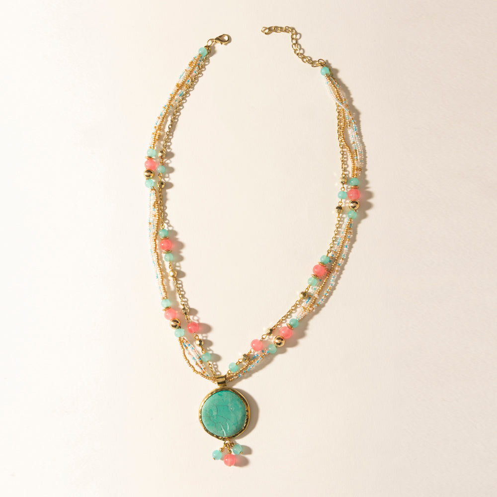 Wild Posy Necklace in Sherbet Sunset