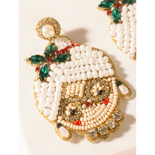 St. Nick’s Charm Earrings in Moonlit Ivory