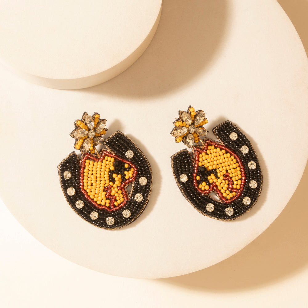 Mascot Charm Earrings in Ember Spark