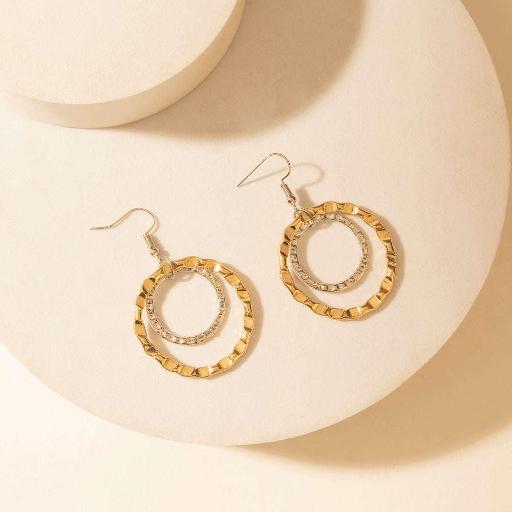 High Plains Halo Earrings in Saddle Blue