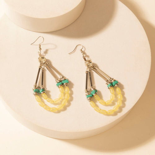 Dawn Dust Drop Earrings in Yellow Glow