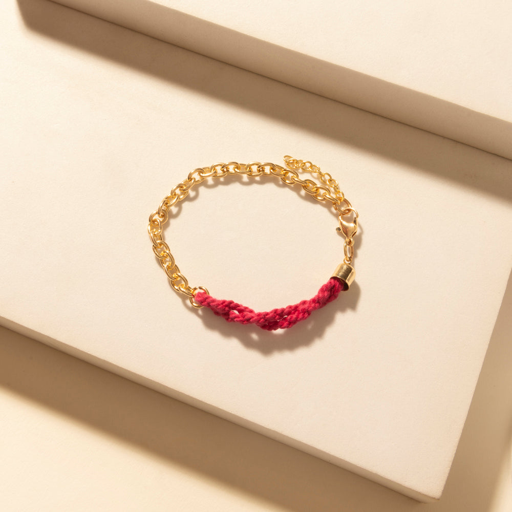 Wildflower Sunshine Stack Bracelet in Carnival Pink