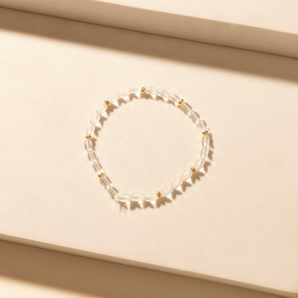 Amethyst Trail Stack Bracelet in Desert Orchid