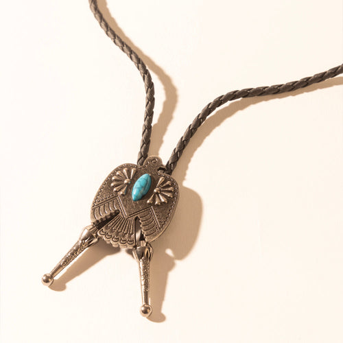 Mystic Skies Bolo Tie in Mesa Turquoise