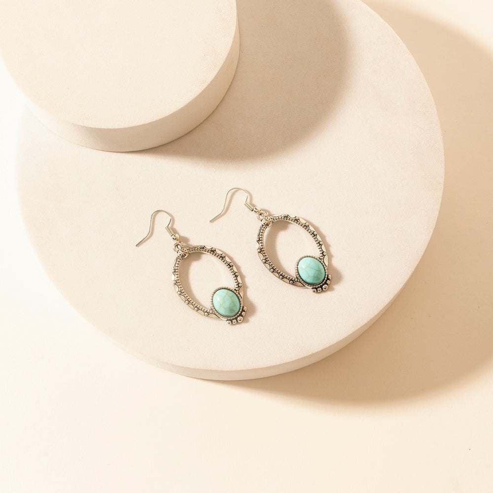 Crescent Sky Earrings in Moon Blue