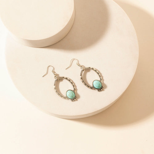 Crescent Sky Earrings in Moon Blue