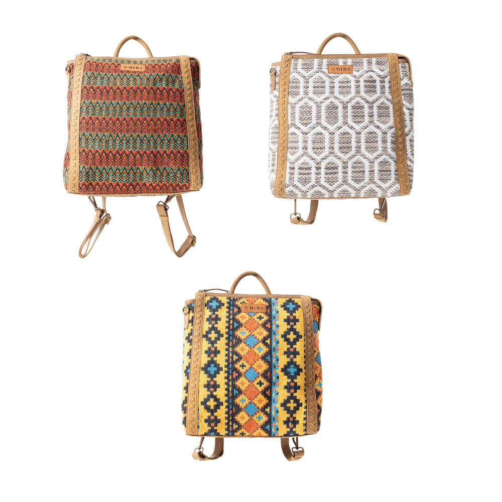 Terracotta Trails Rug Leather Backpack Variant Combo