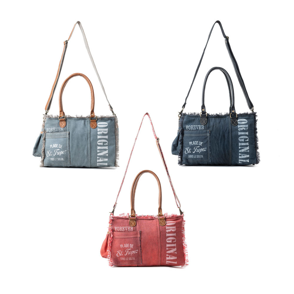 Coastal Steel Upcycled Tote Variant Combo