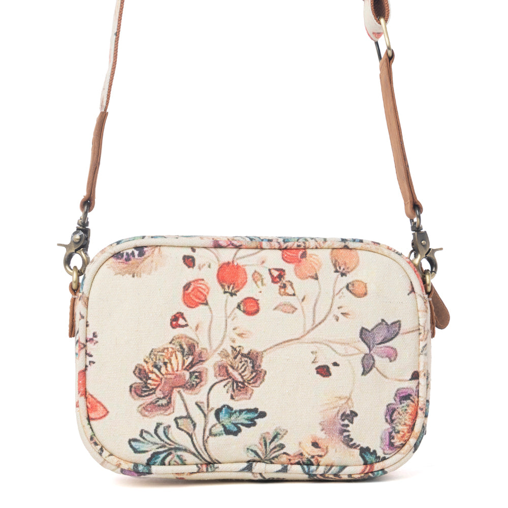 Meadow Song Cotton & Leather Crossbody Bag Variant Combo