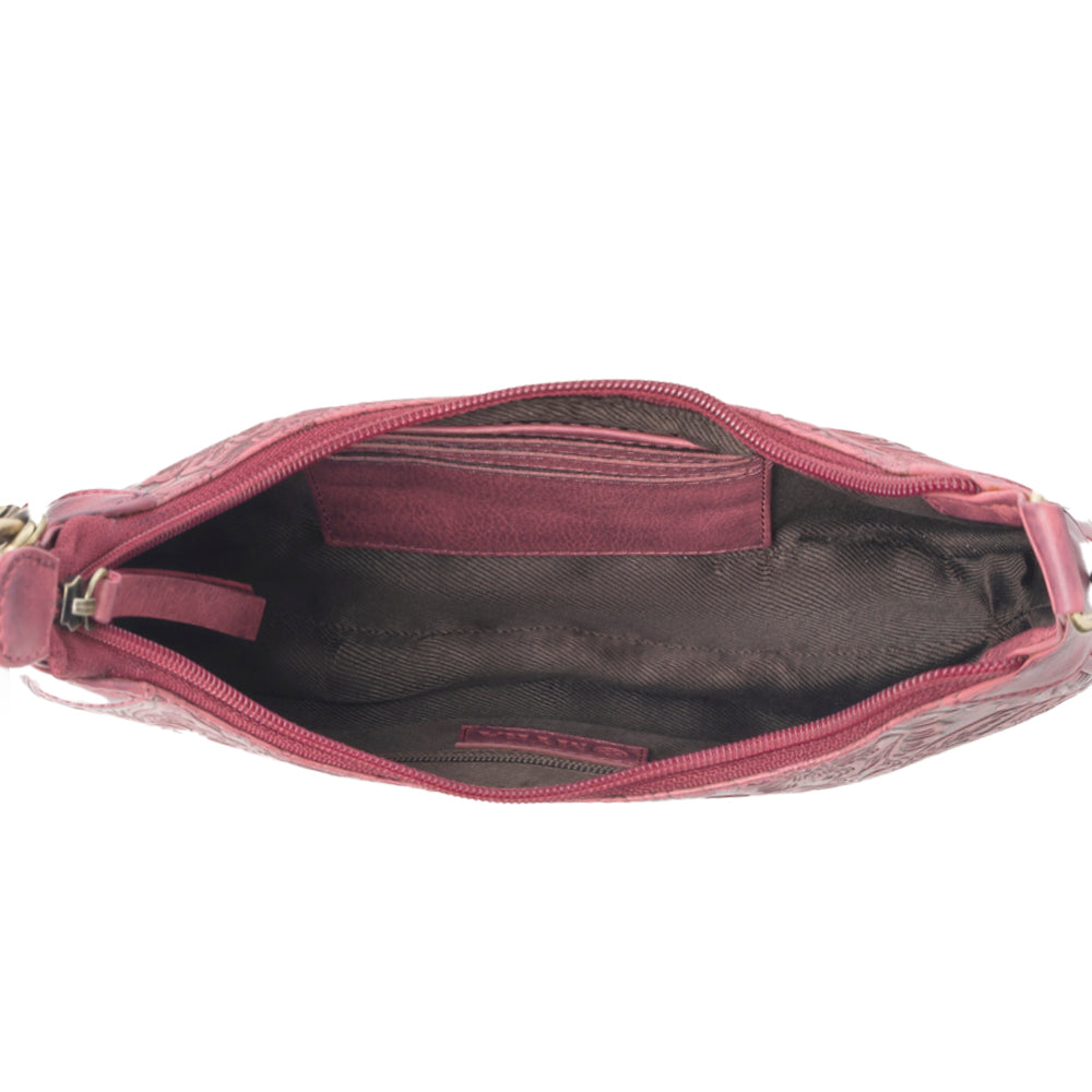 Heritage Vine Embossed Leather Bag Variant Combo